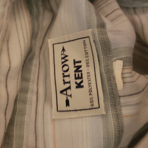Arrow Kent Vintage 1960s 1970s Button Down Shirt Size Large - Picture 5 of 5